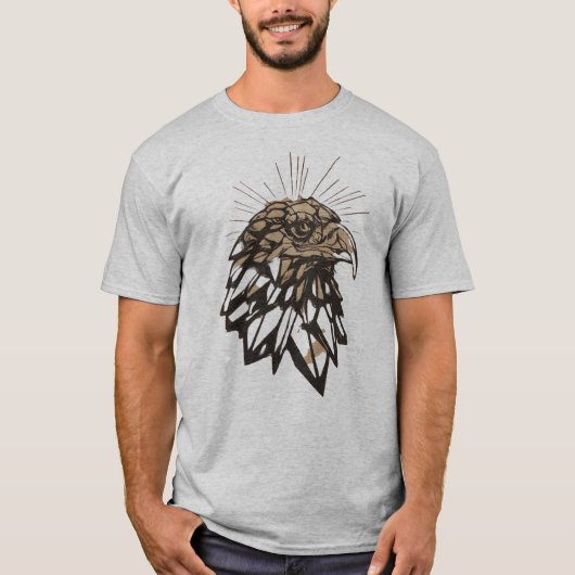 Crystal Eagle Icon : Stolz grau T-Shirt (Vorderseite)