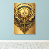 Crystal Eagle in Flight – A Mesmerizing Symbol of Leinwanddruck (Insitu (Holzboden))