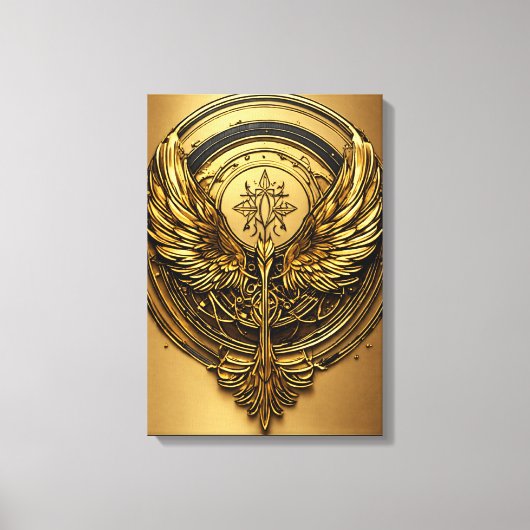 Crystal Eagle in Flight – A Mesmerizing Symbol of Leinwanddruck (Vorderseite)