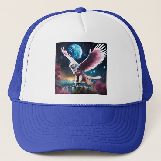 Crystal Eagle in Flight Cap - Unabhängigkeit verkö Truckerkappe (Vorderseite)