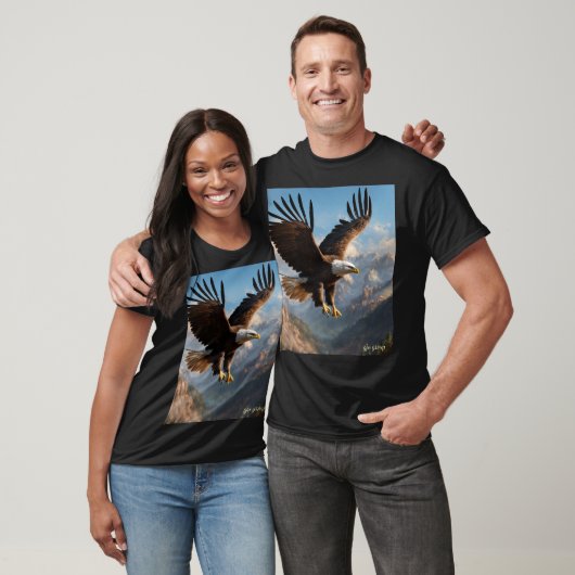 Crystal Eagle in Flight – Symbol of Independence & T-Shirt (Unisex)