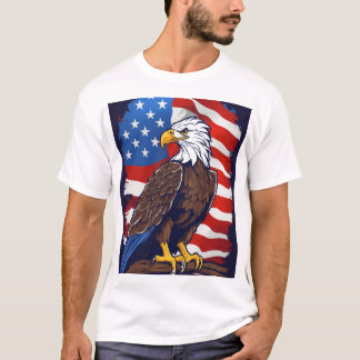 Crystal Eagle in Flight T - Shirt Design