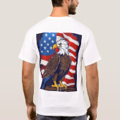 Crystal Eagle in Flight T - Shirt Design (Rückseite)
