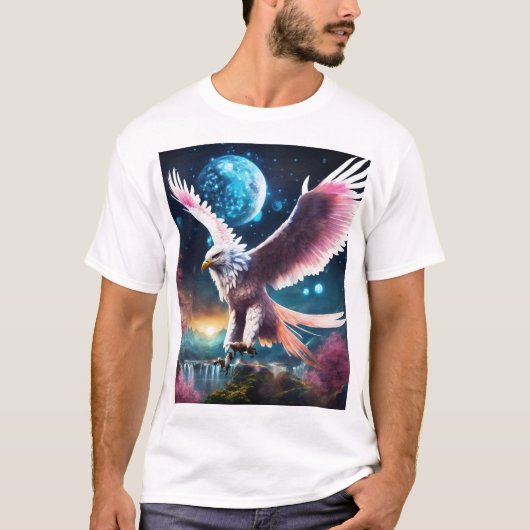 "Crystal Eagle in Flight T - Shirt - Symbol des In (Vorderseite)