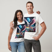 "Crystal Eagle in Flight T - Shirt - Symbol des In (Unisex)