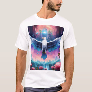 Crystal Eagle in Flight - T - Shirt von Stärke und