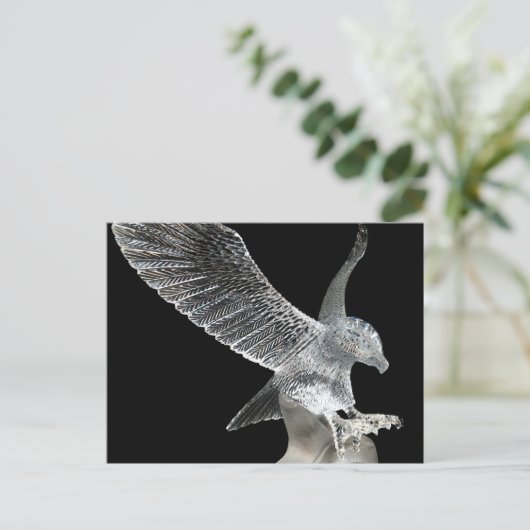 Crystal Eagle Postkarte (Stehend Vorderseite)