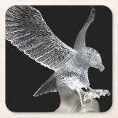 Crystal Eagle Rechteckiger Pappuntersetzer (Vorderseite)