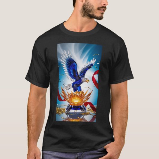 Crystal Eagle T - Shirt - Dynamisches Symbol des T (Vorderseite)