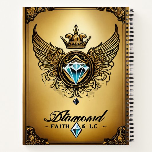 Crystal Eagle Transformation Notebook Notizblock (Rückseite)