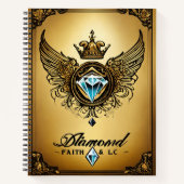 Crystal Eagle Transformation Notebook Notizblock (Vorderseite)