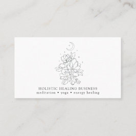 Crystal Energy Healing Wellness Business Card Visitenkarte