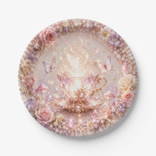 Crystal Fairy Tea Party Pappteller