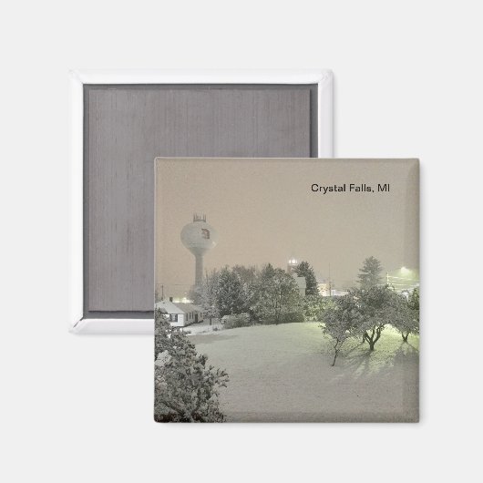 Crystal Falls, MI Magnet (Vorderseite/Rückseite)