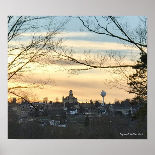 Crystal Falls, MI Skyline Poster (Vorne)