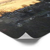 Crystal Falls, MI Skyline Poster (Ecke)