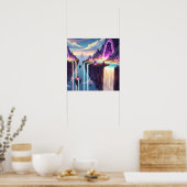 Crystal Falls of Light in Floating Dream Isles Poster (Küche)
