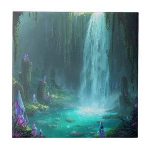 Crystal Falls of the Hidden Realm Fliese