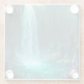 Crystal Falls of the Hidden Realm Glasuntersetzer (Rückseite)