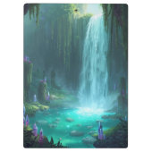 Crystal Falls of the Hidden Realm Klemmbrett (Rückseite)