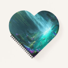 Crystal Falls of the Hidden Realm Notizblock