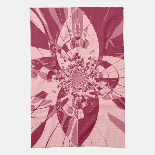 Crystal Fantasy Retro Art Nouveau Geschirrtuch (Vertikal)