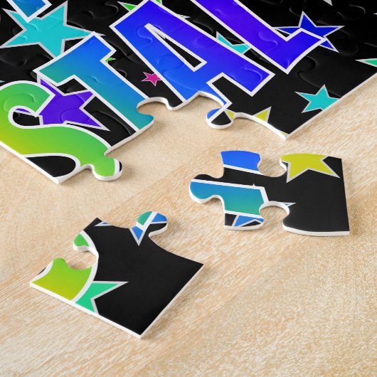 "CRYSTAL" First Name, Fun "HAPPY BIRTHDAY" Puzzle (Seite)