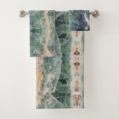 Crystal Fluorite Muster Vivid Abstrakt Gemstone Badhandtuch Set (Insitu)