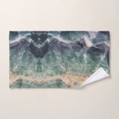 Crystal Fluorite Muster Vivid Abstrakt Gemstone Badhandtuch Set (Handtuch)