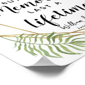 Crystal foliage botanischer Kater Party Hochzeit Poster (Ecke)