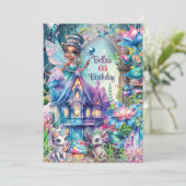 Crystal Forest Fairy Party Einladung (Stehend Vorderseite)