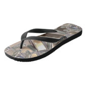 Crystal Fraktal Flip Flops Badesandalen (Schrägansicht)