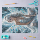 Crystal Frost Fairy Gothic Winter Decoupage Paper Seidenpapier (Basteln)