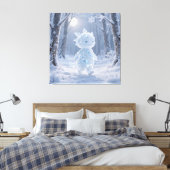 Crystal Frost Man Under the Winter Moon Leinwanddruck (Insitu (Schlafzimmer))