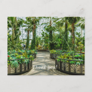Crystal Gardens Leap Brunnen Danke Postcard Postkarte