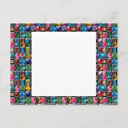CRYSTAL GEM PEARL FRAME BLANKS : DIY 2014 POSTKARTE (Vorderseite)
