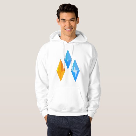 Crystal Gems Mens Hoodie (Vorne ganz)