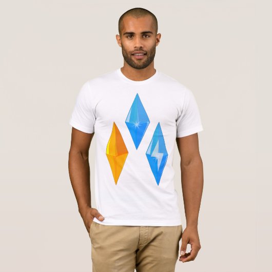 Crystal Gems Mens T - Shirt (Vorne ganz)