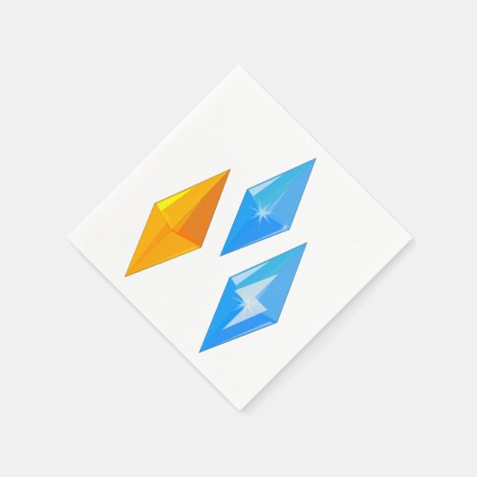 Crystal Gems Paper Napkins Serviette (Ecke)