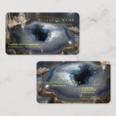 Crystal Geode Metaphysical  Visitenkarte (Vorne/Hinten)