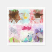 Crystal Geometric Shapes Paper Napkins Serviette (Vorderseite)