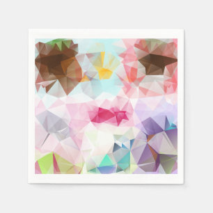 Crystal Geometric Shapes Paper Napkins Serviette