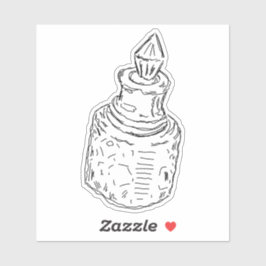 Crystal Glass Flasche Aufkleber