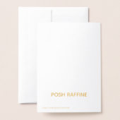 Crystal Golden Lion – Blank Art Folienkarte (Rückseite mit Umschlag)