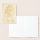 Crystal Golden Lion – Blank Art Folienkarte (Anzeige)