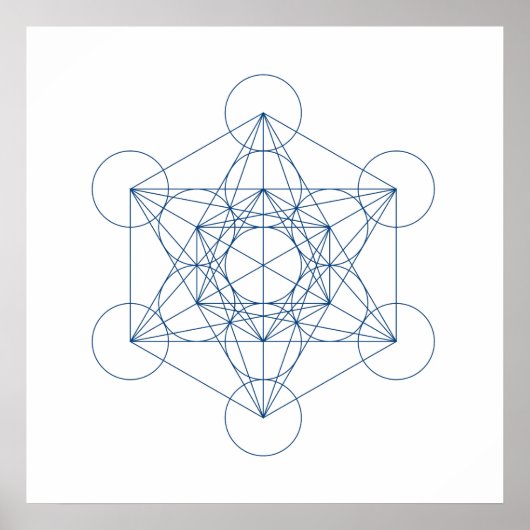 Crystal Grid - Metatron's Cube Poster (Vorne)