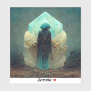 Crystal Guardian Alien SciFi Fantasy Aufkleber