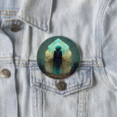 Crystal Guardian Alien SciFi Fantasy Button (Beispiel)