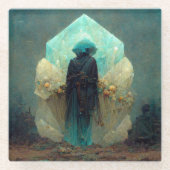 Crystal Guardian Alien SciFi Fantasy Glasuntersetzer (Vorderseite)