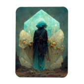 Crystal Guardian Alien SciFi Fantasy Magnet (Vertikal)